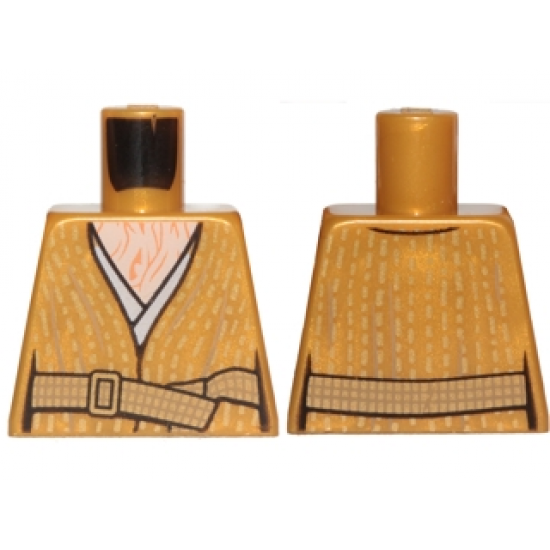 Torso SW Robe with Belt and Bare Chest with Wrinkles Pattern (Supreme Leader Snoke)