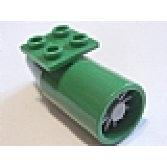 Aircraft Engine Smooth Large, 2 x 2 Thin Top Plate with Light Bluish Gray Center (4868b / 4869)