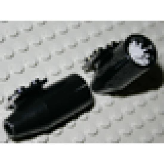 Aircraft Engine Smooth Large, 2 x 2 Thin Top Plate with Light Bluish Gray Center (4868b / 4869)