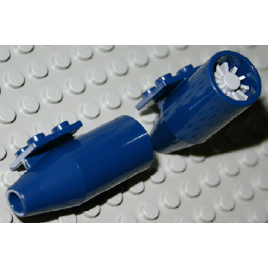 Aircraft Engine Smooth Large, 2 x 2 Thin Top Plate with Light Bluish Gray Center (4868b / 4869)