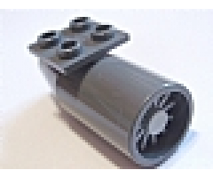 Aircraft Engine Smooth Large, 2 x 2 Thin Top Plate with Light Bluish Gray Center (4868b / 4869)