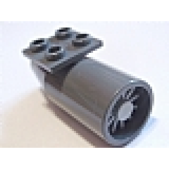 Aircraft Engine Smooth Large, 2 x 2 Thin Top Plate with Light Bluish Gray Center (4868b / 4869)