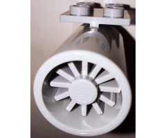 Aircraft Engine Smooth Large, 2 x 2 Thin Top Plate with Light Bluish Gray Center (4868b / 4869)