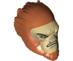 Minifigure, Head, Modified Hylobon, Open Mouth Pattern