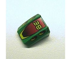 Slope, Curved 2 x 2 Lip with '38' Pattern