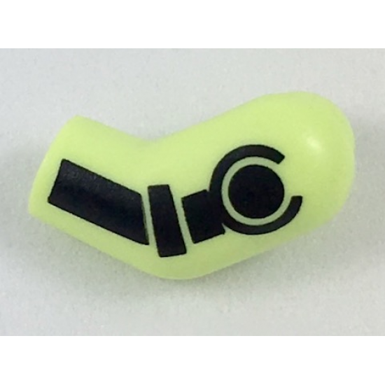 Arm, Left with Black Minifigure Skeleton Pattern