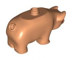 Duplo, Animal Pig Adult, Lowered Head