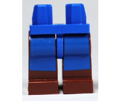 Hips and Reddish Brown Legs with Avatar Blue Rectangles Pattern