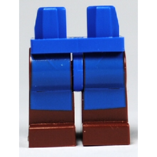 Hips and Reddish Brown Legs with Avatar Blue Rectangles Pattern