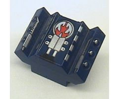 Brick, Modified 2 x 2 No Studs, Sloped with Angled Side Block Extensions and Rip Pattern (Set 4574)