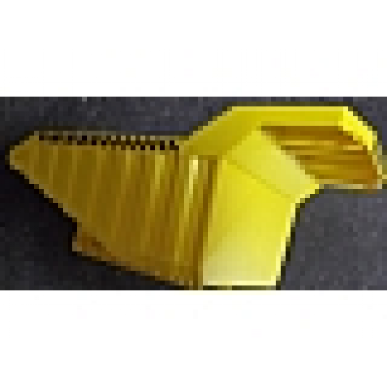 Vehicle Tipper Bed 32 x 16 x 10 2/3 with Black and Yellow Danger Stripes Pattern on Front and Both Sides (Stickers) - Set 7344