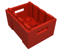 Container Crate 3 x 4 x 1 2/3 with Handholds