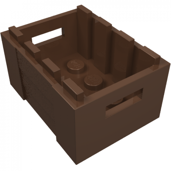 Container Crate 3 x 4 x 1 2/3 with Handholds