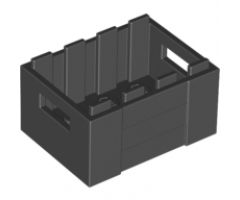 Container Crate 3 x 4 x 1 2/3 with Handholds