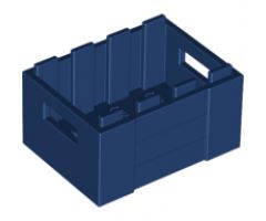 Container Crate 3 x 4 x 1 2/3 with Handholds