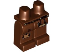 Hips and Legs with Leather Belt, Knee Patch, Stains and Powder Horn Pattern