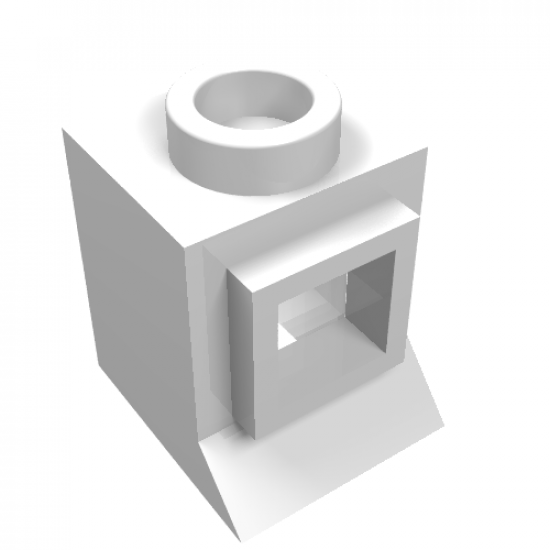 Window 1 x 1 x 1 with Extended Lip, with fixed Glass