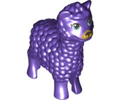 Alpaca / Llama, Friends with Metallic Blue Eyes and Gold Muzzle Pattern
