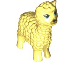 Alpaca / Llama, Friends with Metallic Blue Eyes and Gold Muzzle Pattern