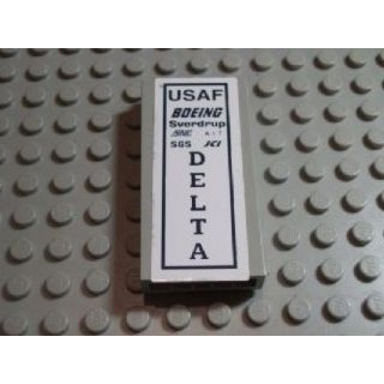 Brick 1 x 3 x 5 with 'USAF', 'BOEING' and 'DELTA' Pattern (Sticker) - Set 7469