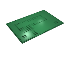 Baseplate 16 x 24 with Set 080 Small White House Pattern