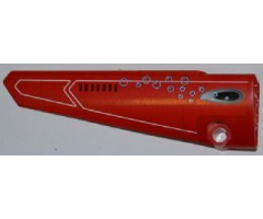 Technic, Panel Fairing # 5 Long Smooth, Side A with Vent Hole and Bubbles Pattern (Sticker) - Set 8077