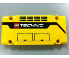 Technic, Panel Plate 5 x 11 x 1 with Grilles, Hatches and LEGO TECHNIC Logo Pattern Model Right Side (Sticker) - Set 42009