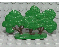 Plant, Tree Flat Bush painted with solid base