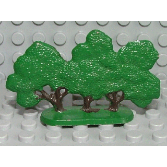 Plant, Tree Flat Bush painted with solid base