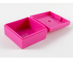Container Box 3.5 x 3.5 x 1.3 with hinged lid