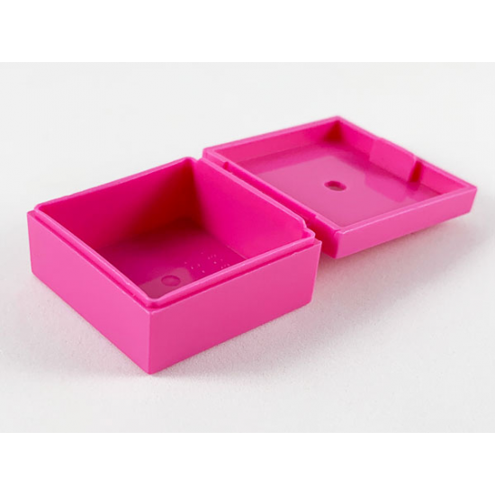 Container Box 3.5 x 3.5 x 1.3 with hinged lid