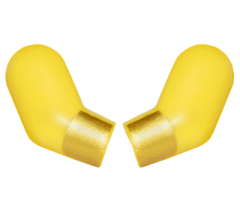 Arm, (Matching Left and Right) Pair with Gold Cuffs / Stripes Pattern