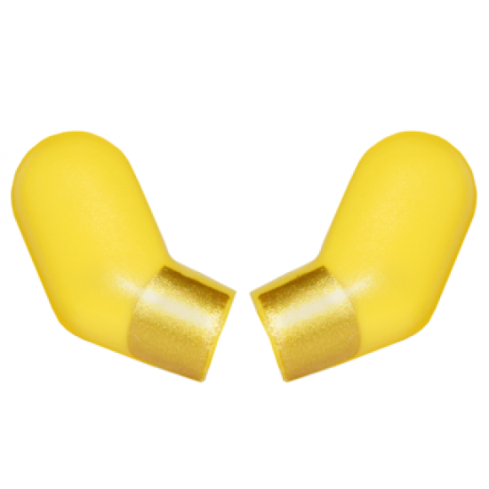 Arm, (Matching Left and Right) Pair with Gold Cuffs / Stripes Pattern