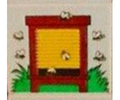 Duplo, Tile 2 x 2 x 1 with Outdoors Mosaic Picture 07 Pattern (Set 9220)
