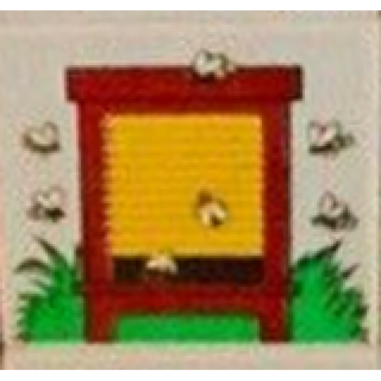 Duplo, Tile 2 x 2 x 1 with Outdoors Mosaic Picture 07 Pattern (Set 9220)