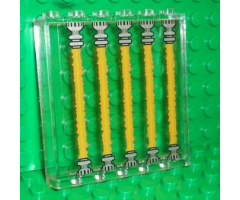 Panel 1 x 6 x 5 with 5 Orange Lasers Pattern (Sticker) - Set 8635