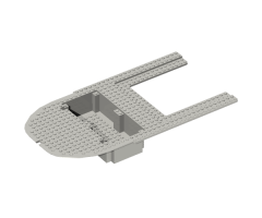 Boat Hull Giant Bow 40 x 20 x 7, Top