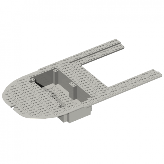 Boat Hull Giant Bow 40 x 20 x 7, Top