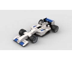 White F1 race car