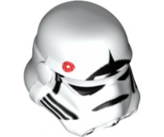 Minifigure, Headgear Helmet SW Stormtrooper, AT-AT Driver Pattern