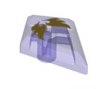 Tile, Modified 1 x 2 Diamond with Elemental Wind Pattern