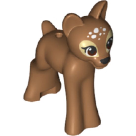 Deer, Friends, Fawn with Black Nose, Brown Eyes and White Spots Pattern
