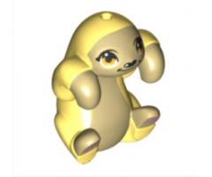 Sloth, Friends with Bright Light Yellow Fur, Bright Light Orange Eyes and Bright Pink Paw Pads Pattern