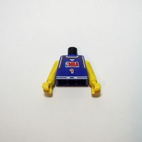 Torso NBA Player Number 1 Pattern / Yellow NBA Arms