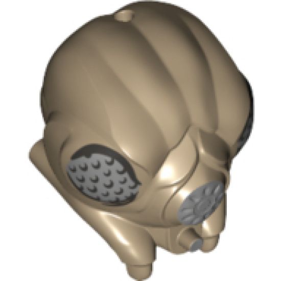 Minifigure, Head, Modified SW Gand with Zuckuss Pattern