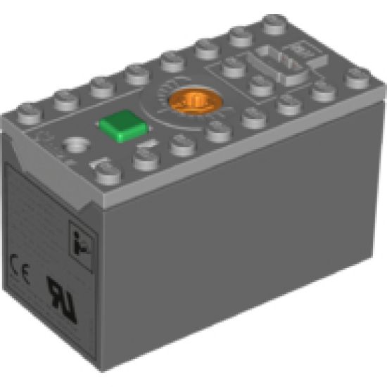 Electric, Battery Box 9V Power Functions (Rechargeable) with Dark Bluish Gray Bottom