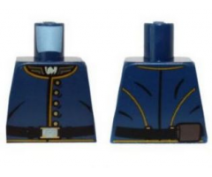 Torso The Lone Ranger Cavalry Uniform, 5 Buttons, Belt Pattern