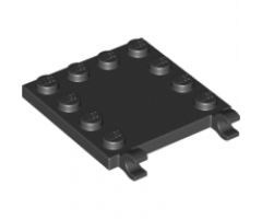 Tile, Modified 4 x 4 with Studs on Edge and 2 Open O Clips