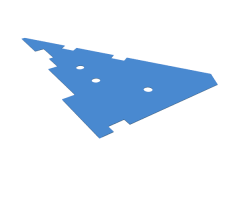 Plastic Mars Rover Solar Panel, Middle Triangular