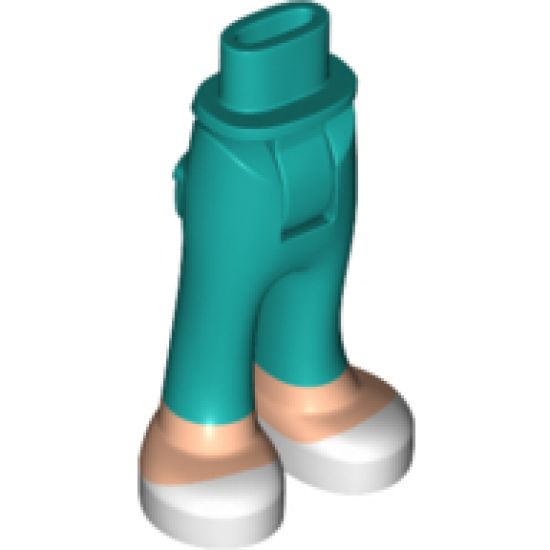 Mini Doll, Legs with Hips and Trousers with Back Pockets with Light Nougat Feet with White Shoes Pattern